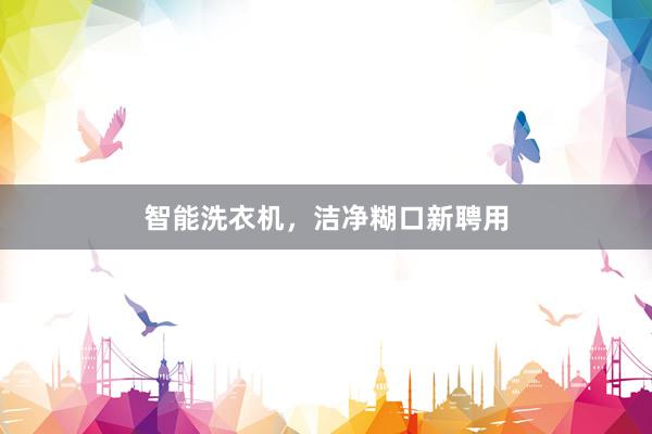 智能洗衣机，洁净糊口新聘用