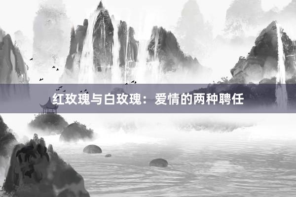 红玫瑰与白玫瑰：爱情的两种聘任